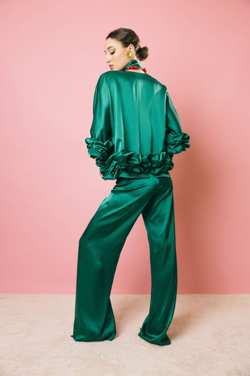 25007/330 smeraldo – Pantaloni – FELY CAMPO - immagine 5