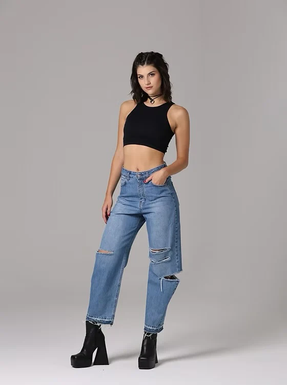 #Gisar Jeans Penny con tagli - immagine 4