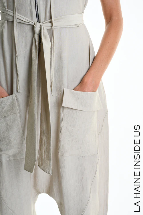 LH W5348 JUMPSUIT Over Fluid Viscose Embossed (diversi colori) - immagine 6