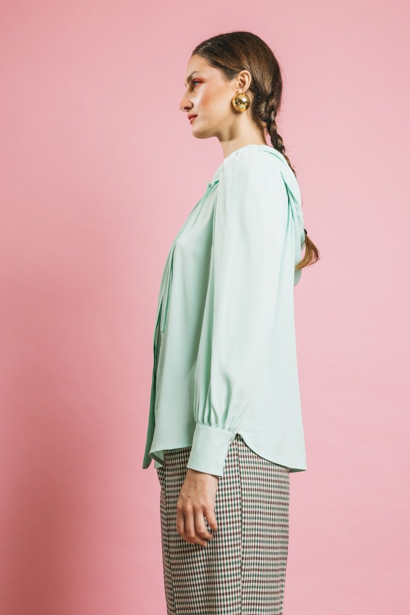 VS2CM0128-TE017 Verde Acqua – Camicie – VIVETTA - immagine 5