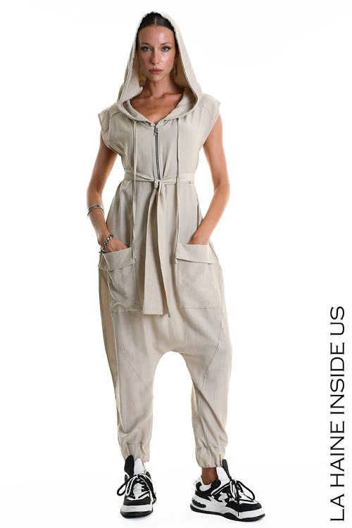 LH W5348 JUMPSUIT Over Fluid Viscose Embossed (diversi colori) - immagine 2