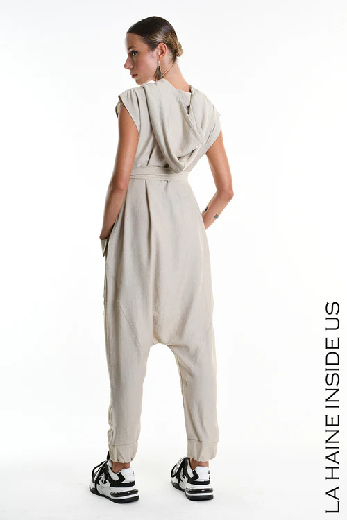 LH W5348 JUMPSUIT Over Fluid Viscose Embossed (diversi colori) - immagine 9