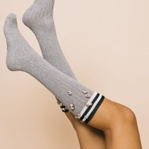 Gewarm light grey – Calzetteria – ESSENTIEL ANTWERP