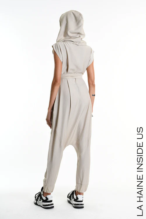 LH W5348 JUMPSUIT Over Fluid Viscose Embossed (diversi colori) - immagine 8