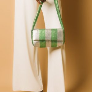 Findo striped bag green – Borse – ESSENTIEL ANTWERP