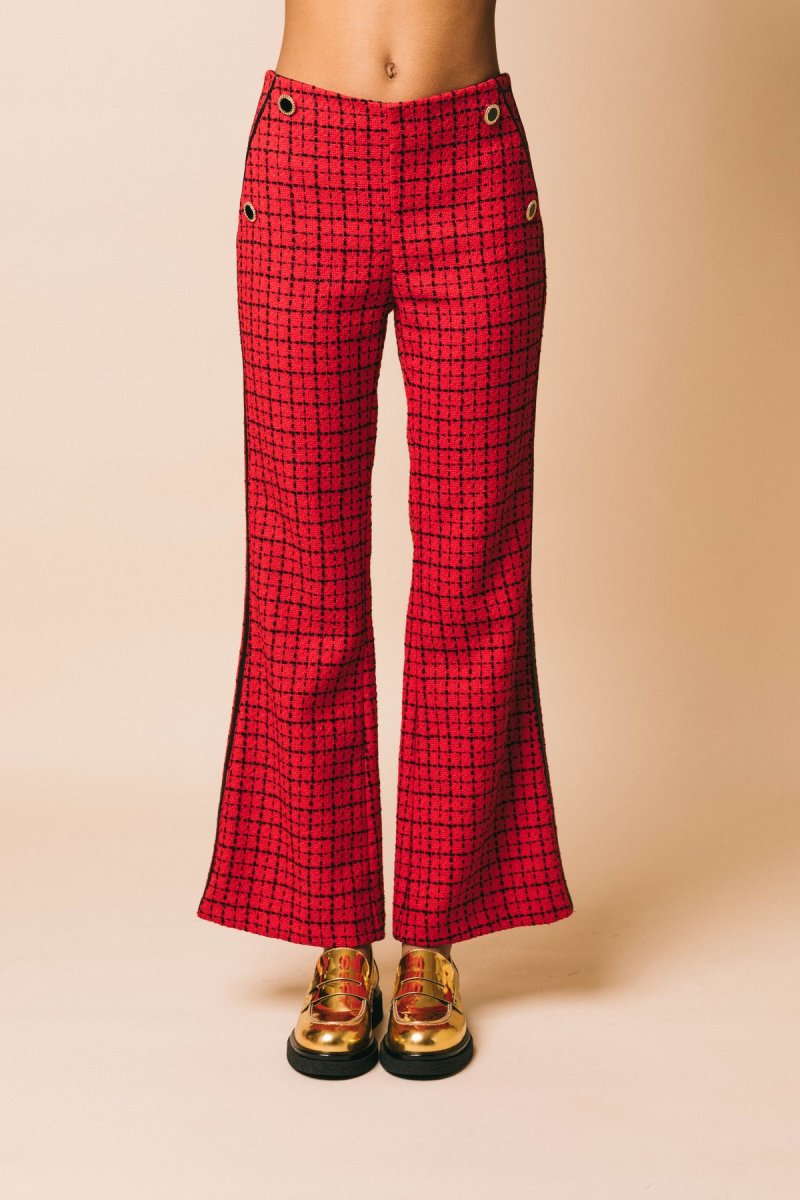 Pa010-01 red – Pantaloni – SIMONA CORSELLINI