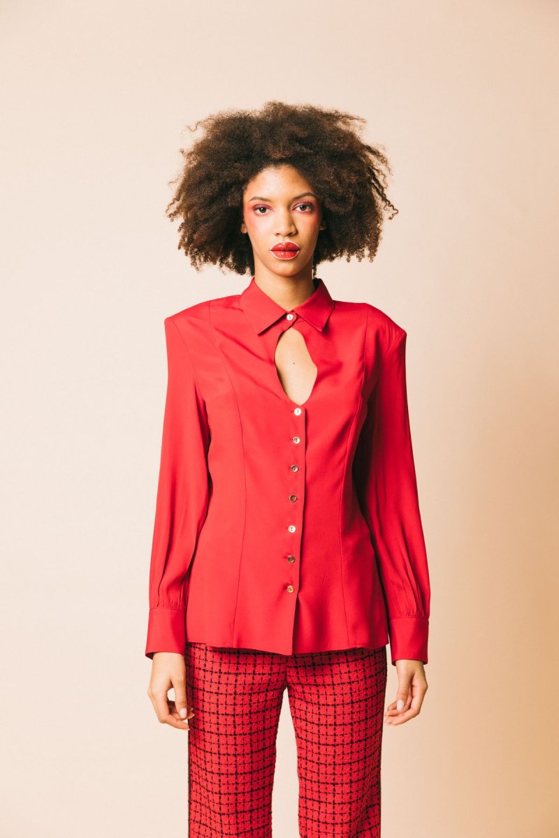 CA009-01 red – Camicie – SIMONA CORSELLINI - immagine 3