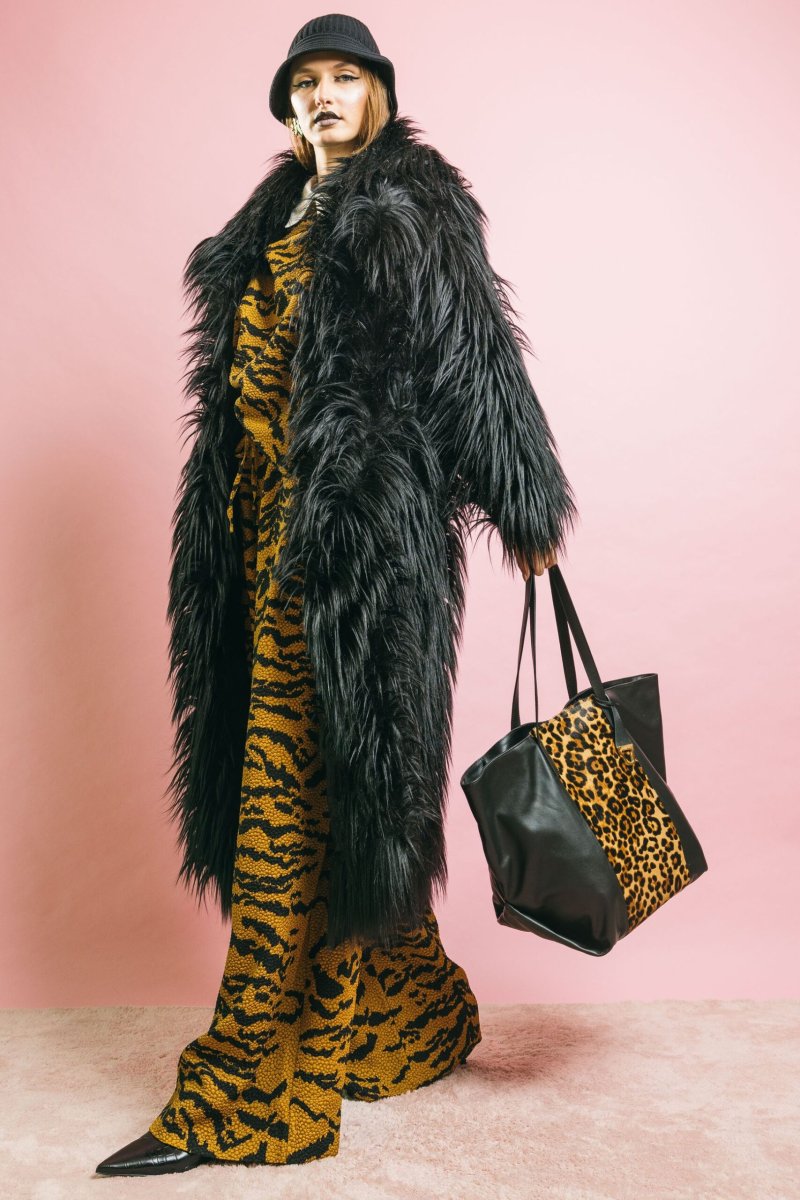 181259 Faux Fur Penny Black – Cappotti e Trench – ANIYE BY - immagine 3