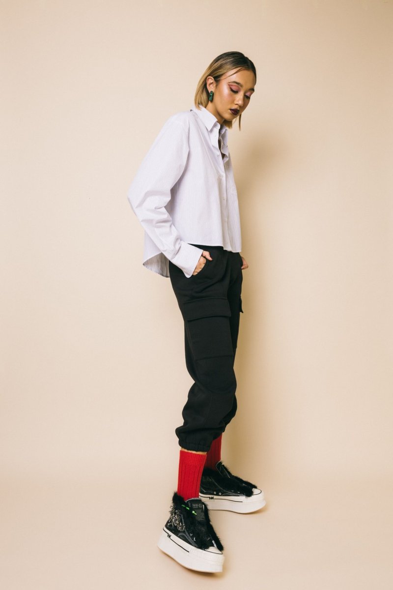 Vite nero – Pantaloni – DOUUOD - immagine 5