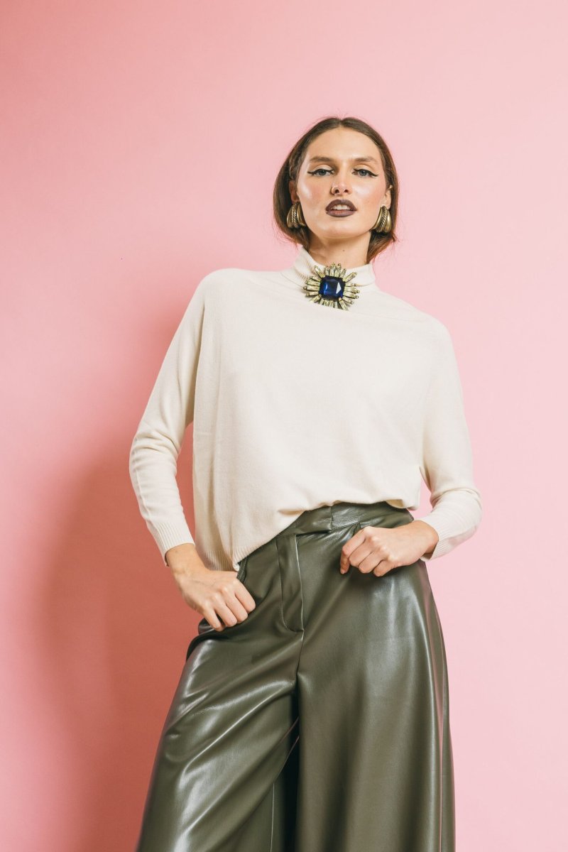 M3F0108 panna – Maglieria – SOLOTRE - immagine 9