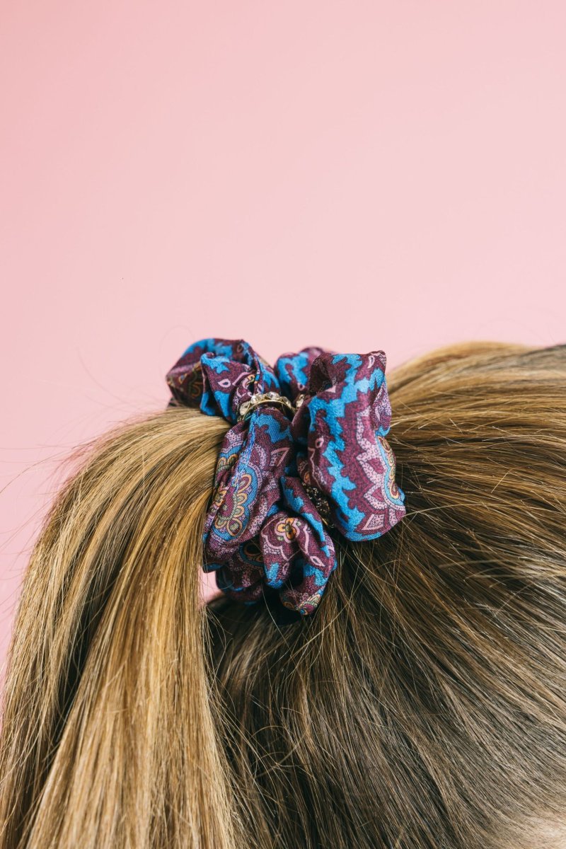 C03433-11-55 Bordeaux-Bluette – Accessori Capelli – ETRO - immagine 2
