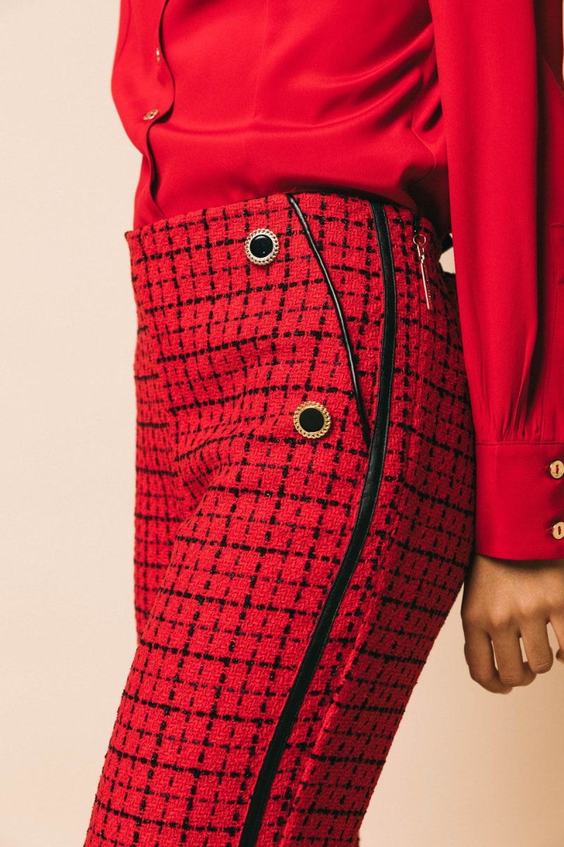 Pa010-01 red – Pantaloni – SIMONA CORSELLINI - immagine 4