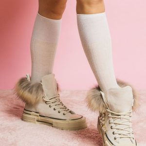 EFD-04C-M Beige – Scarpe – NAN-KU COUTURE