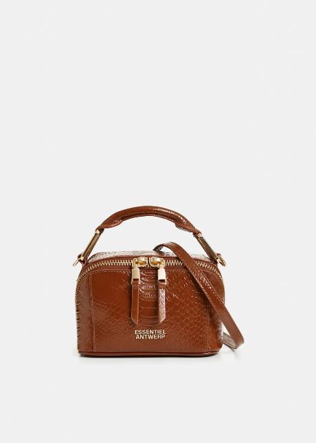 Jussi Leather Mini Bobbi Bag Chocolate – Borse – ESSENTIEL ANTWERP - immagine 3