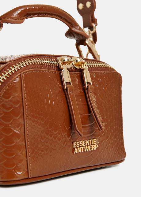 Jussi Leather Mini Bobbi Bag Chocolate – Borse – ESSENTIEL ANTWERP - immagine 4