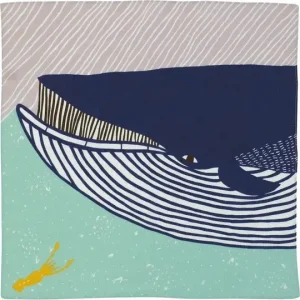 Balena blu Furoshiki - 50x50 cm