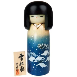 Bambola invernale Kokeshi