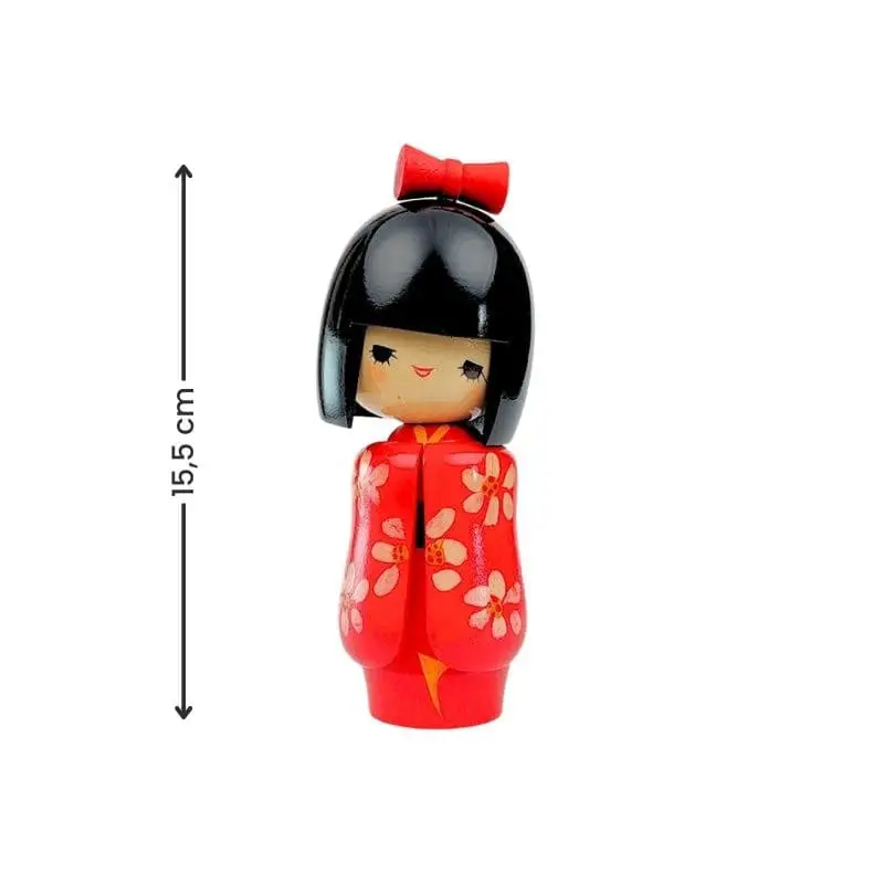 Bambola Kokeshi in legno - immagine 5