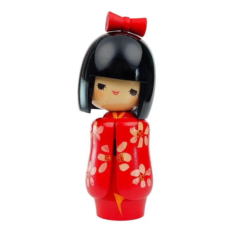 Bambola Kokeshi in legno