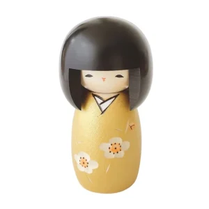 Bambola Kokeshi Kaika Gold