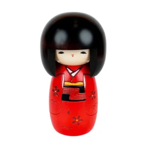 Bambola Kokeshi rossa