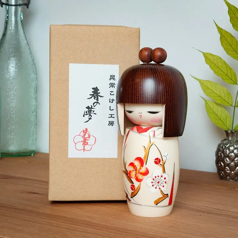 Bambola Kokeshi tradizionale - immagine 3