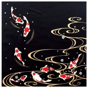 Carpa Koi Furoshiki - 50x50 cm