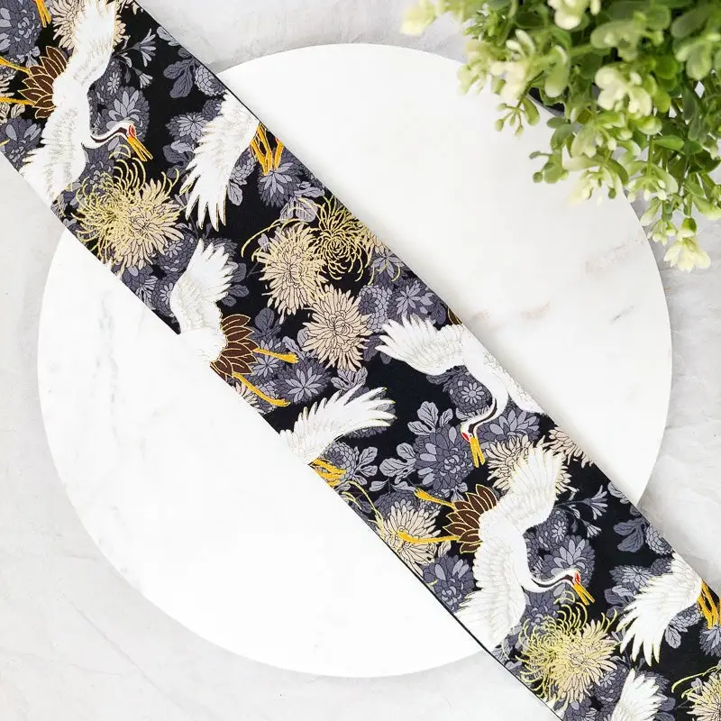 Cintura Obi Con Motivo Gru - immagine 3