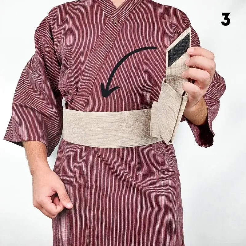 Cintura Obi Da Uomo - Beiju - immagine 6