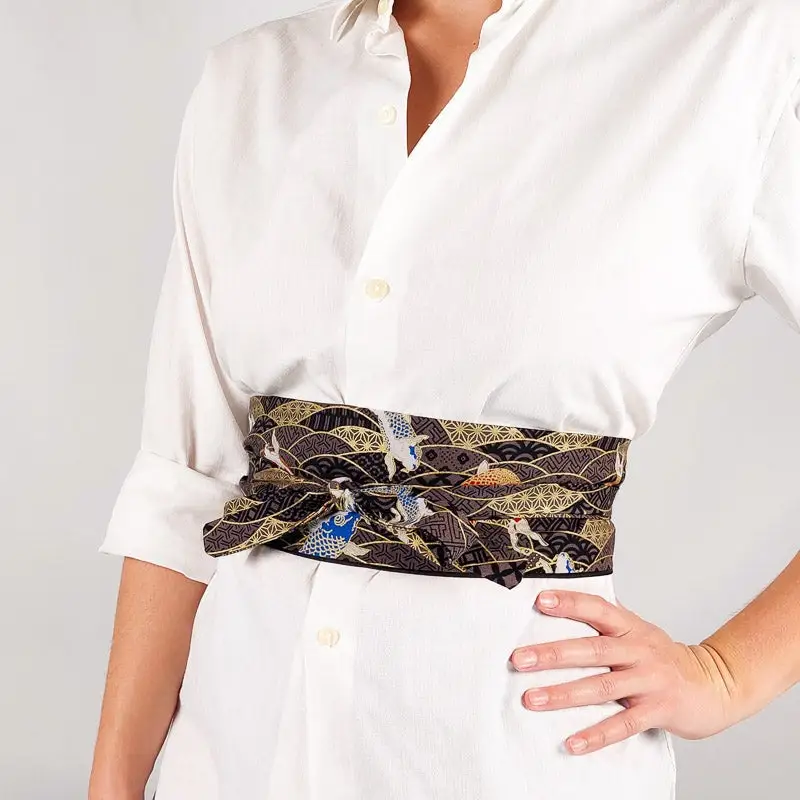 Cintura Obi Nera - Carpa Koi - immagine 2