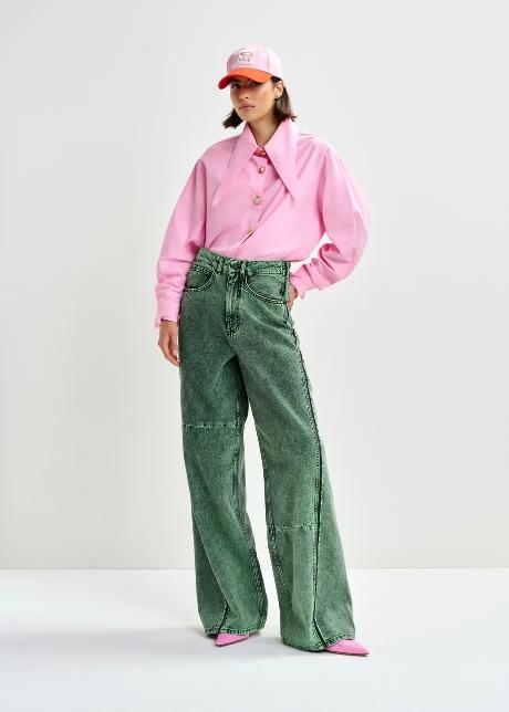 Jomato Pointy Collar Shirt Pink – Camicie – ESSENTIEL ANTWERP - immagine 3