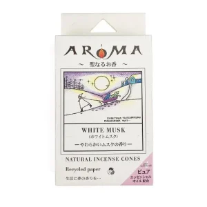 Cono d'incenso al muschio bianco