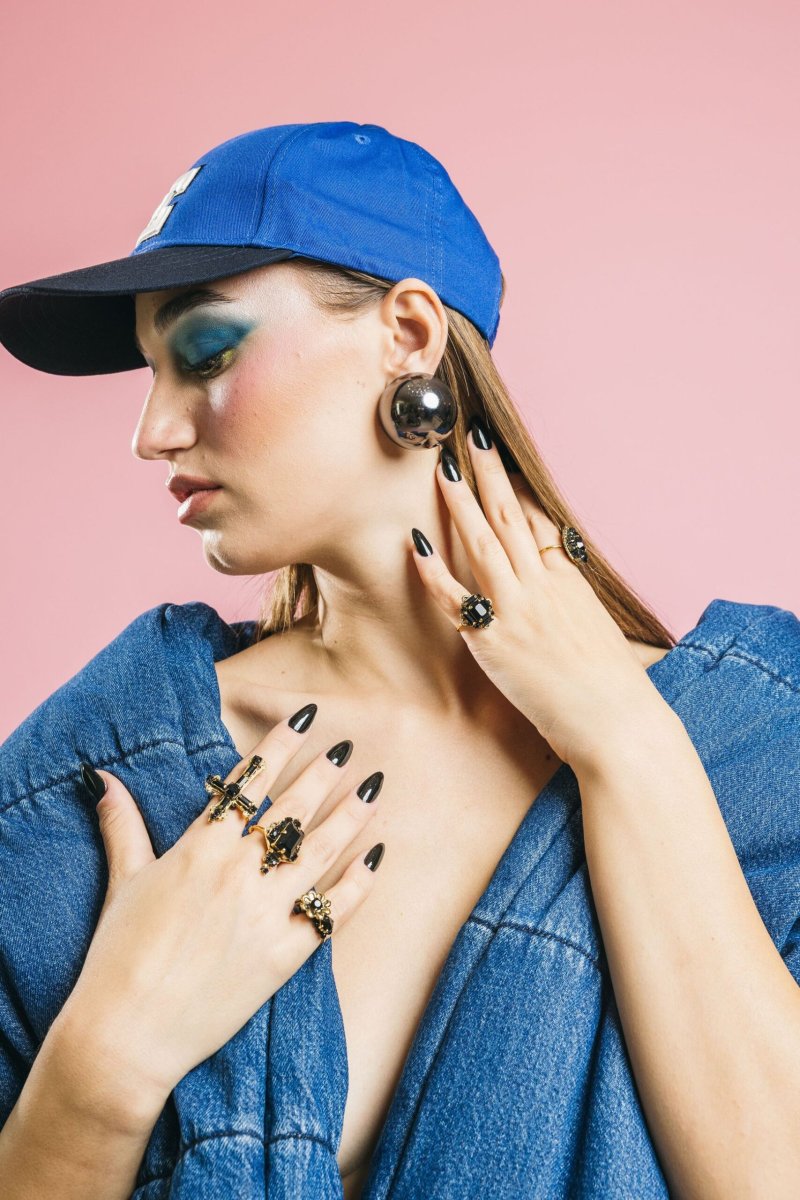 Maxi Sade Nero – Orecchini – Silvia Gnecchi - immagine 8