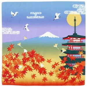 Furoshiki giapponese d'autunno - 50x50 cm