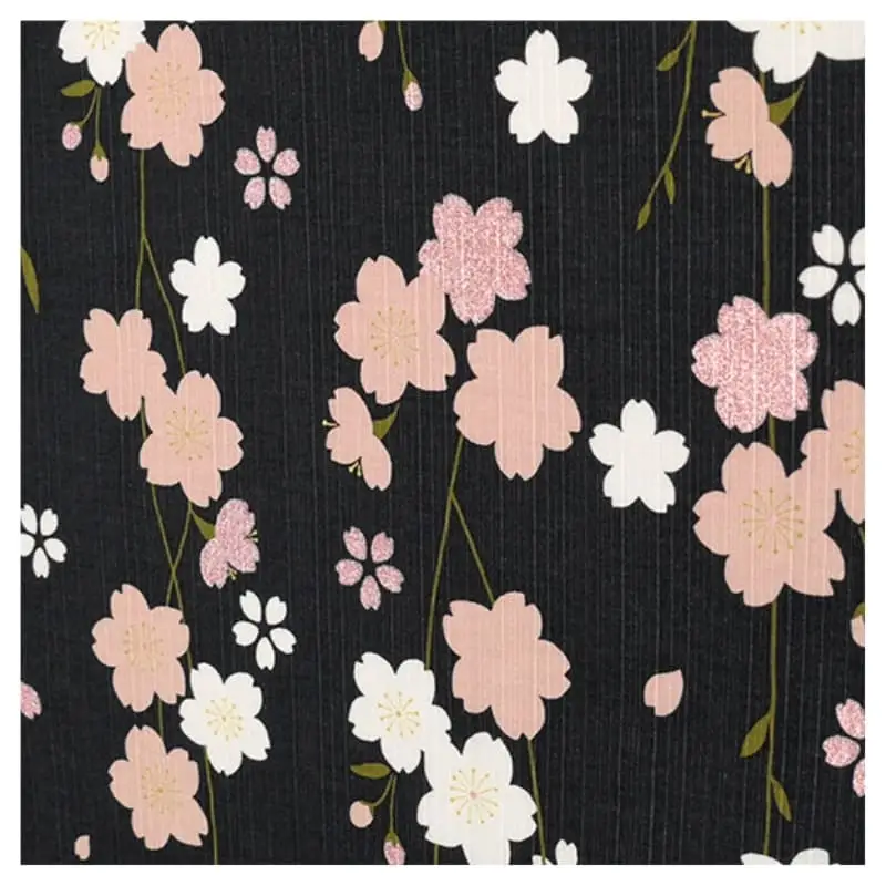Furoshiki Giapponese Sakura by Night - 90x90 cm - immagine 3