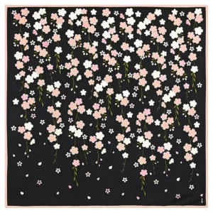 Furoshiki Giapponese Sakura by Night - 90x90 cm