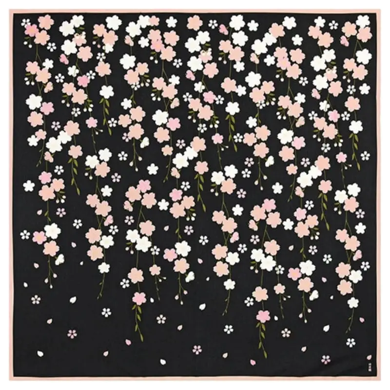 Furoshiki Giapponese Sakura by Night - 90x90 cm - immagine 2