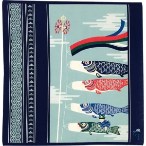Furoshiki Koinobori giapponese - 50x50 cm