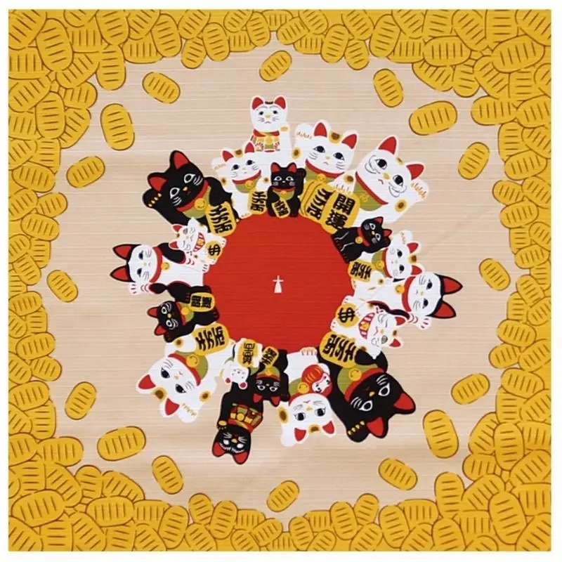 Furoshiki Maneki Neko - 50x50 cm - immagine 3