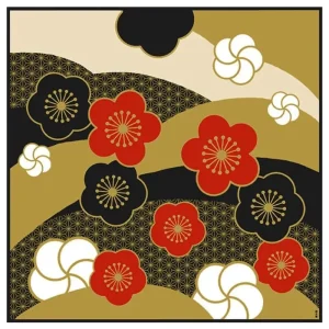 Furoshiki Ume Nishiki giapponese - 90x90 cm