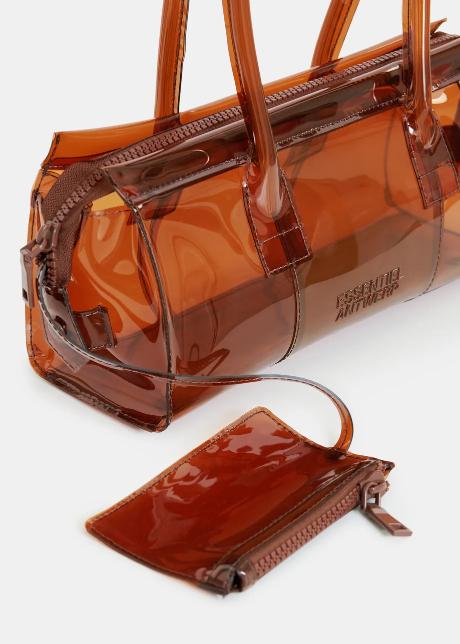 Joway Transparent Handbag Brown – Borse – ESSENTIEL ANTWERP - immagine 5