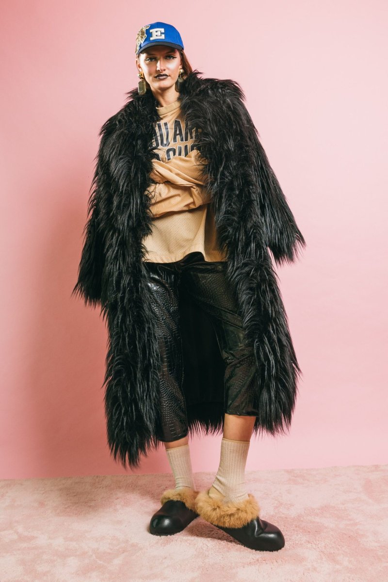 181259 Faux Fur Penny Black – Cappotti e Trench – ANIYE BY - immagine 8