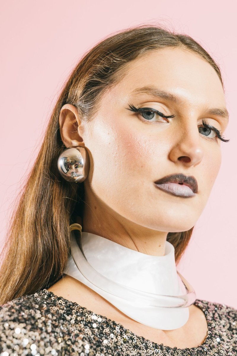 Maxi Sade Nero – Orecchini – Silvia Gnecchi - immagine 4