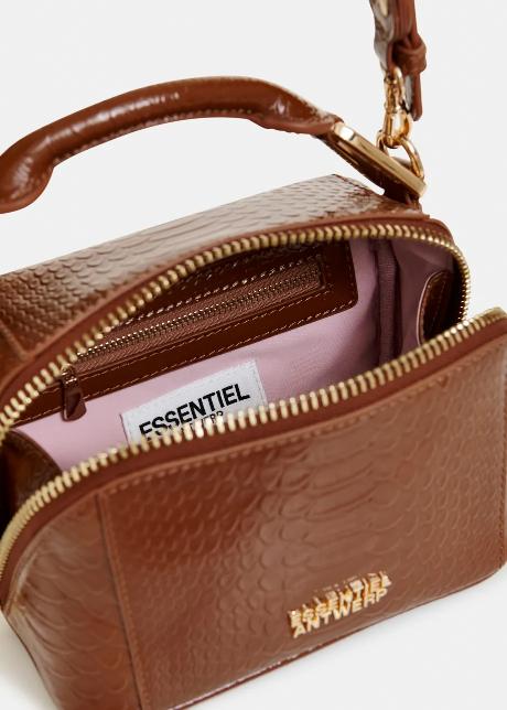 Jussi Leather Mini Bobbi Bag Chocolate – Borse – ESSENTIEL ANTWERP - immagine 5