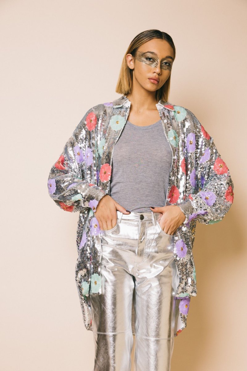 KA7216 Silver – Camicie – GLAMOROUS - immagine 2