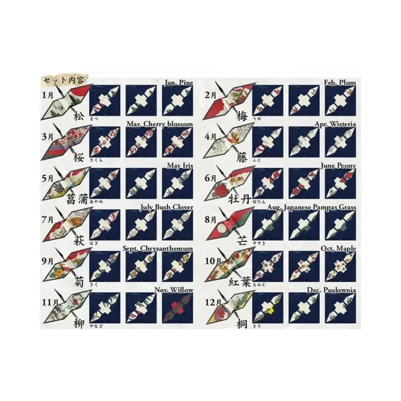 Origami di carta per piegare la gru Hanafuda - immagine 4