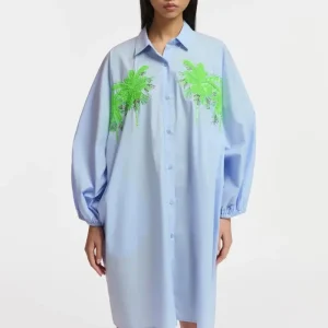 Frilled light blue – Abiti – ESSENTIEL ANTWERP