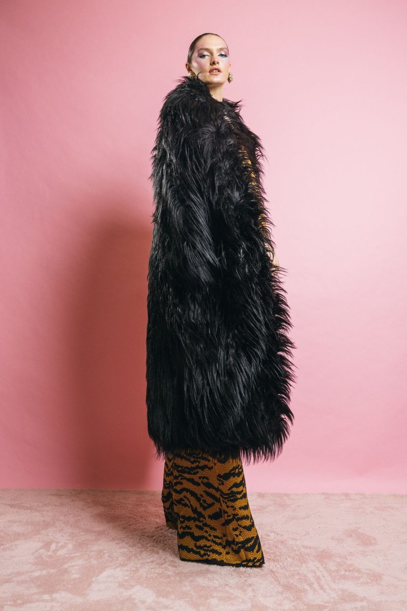 181259 Faux Fur Penny Black – Cappotti e Trench – ANIYE BY - immagine 4