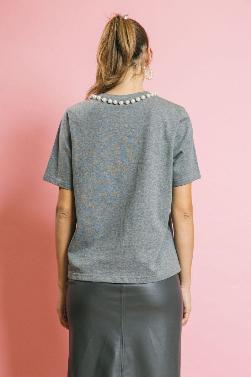 Isos Beads Shirt Grey – Maglieria – ESSENTIEL ANTWERP - immagine 7