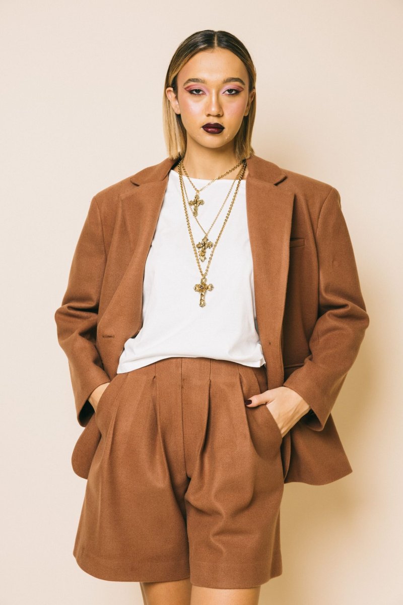 KI24103 tabacco – Pantaloncini – KOSTUMN°1 - immagine 3